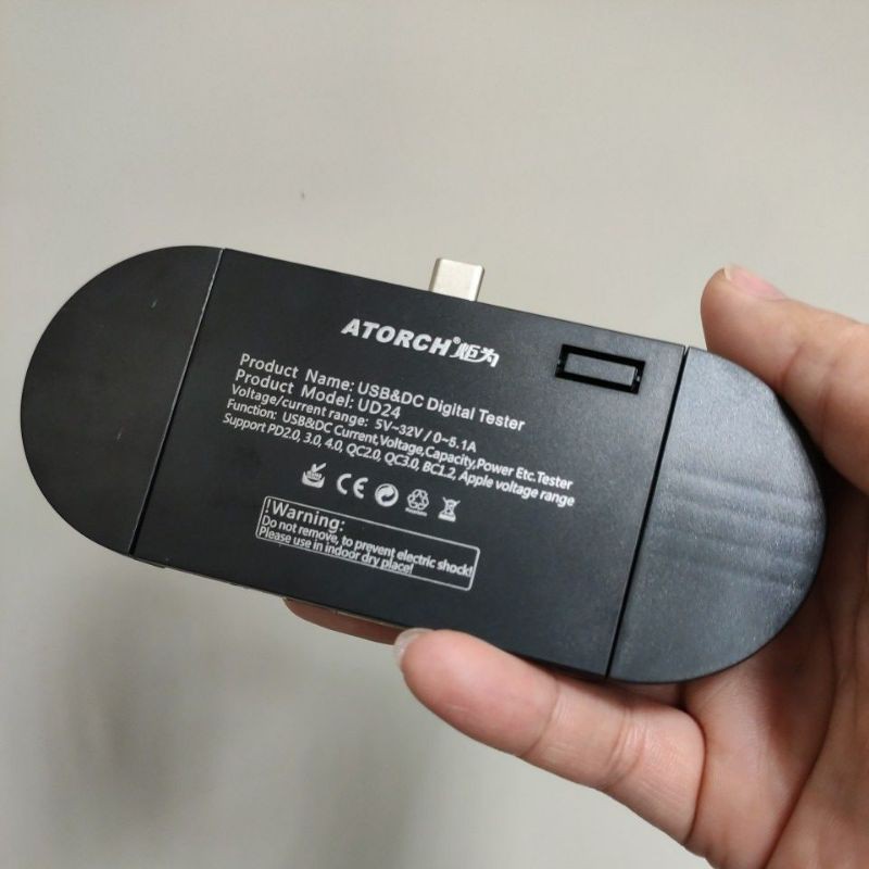 USB Tester UD24 đo dòng điện PD QC 3.0 có bluetooth màn hình màu