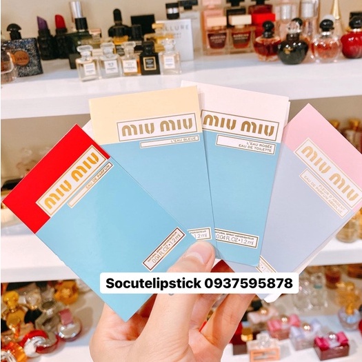 Vial Nước Hoa Miu Miu L'eau Bleue eau de Parfum 1ml - Miu Miu EDP - Miu Miu Twist EDP