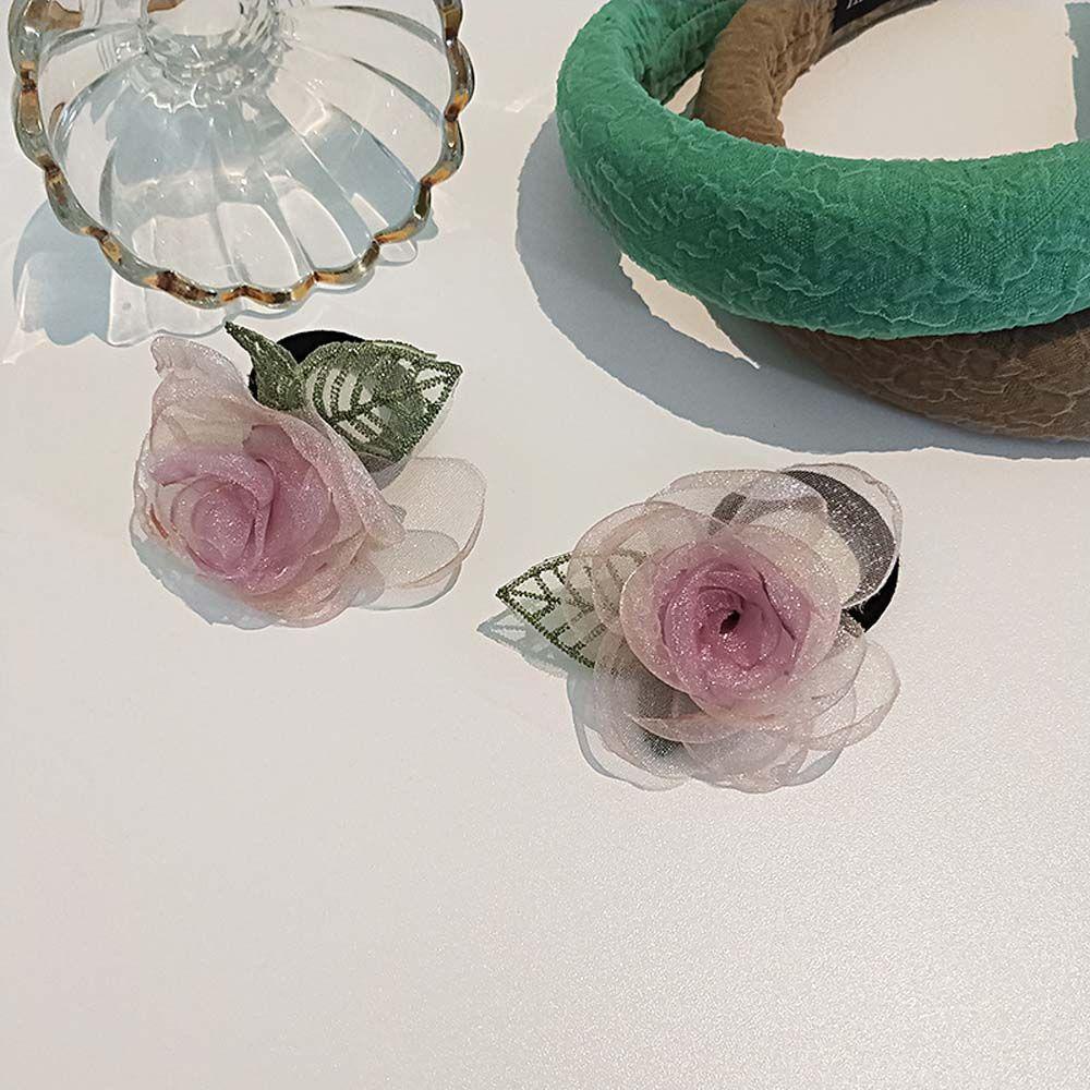 Vanes1 Kẹp Tóc Hình Hoa Trà Ngọt Ngào Phong Cách Hàn Quốc Cho Nữ