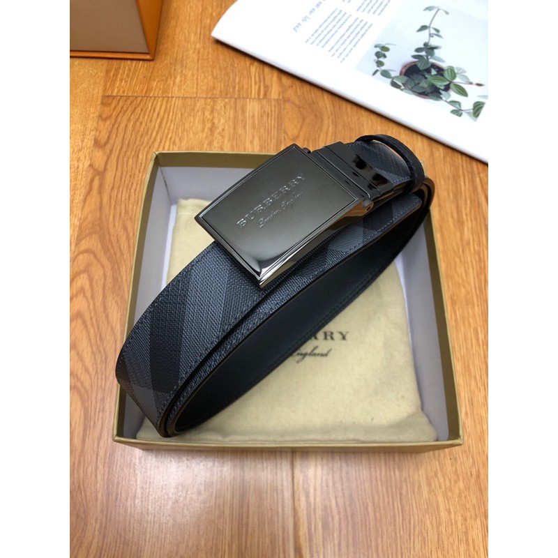 Thắt lưng da cho nam chất liệu da thật cao cấp thương hiệu Burberry BBR