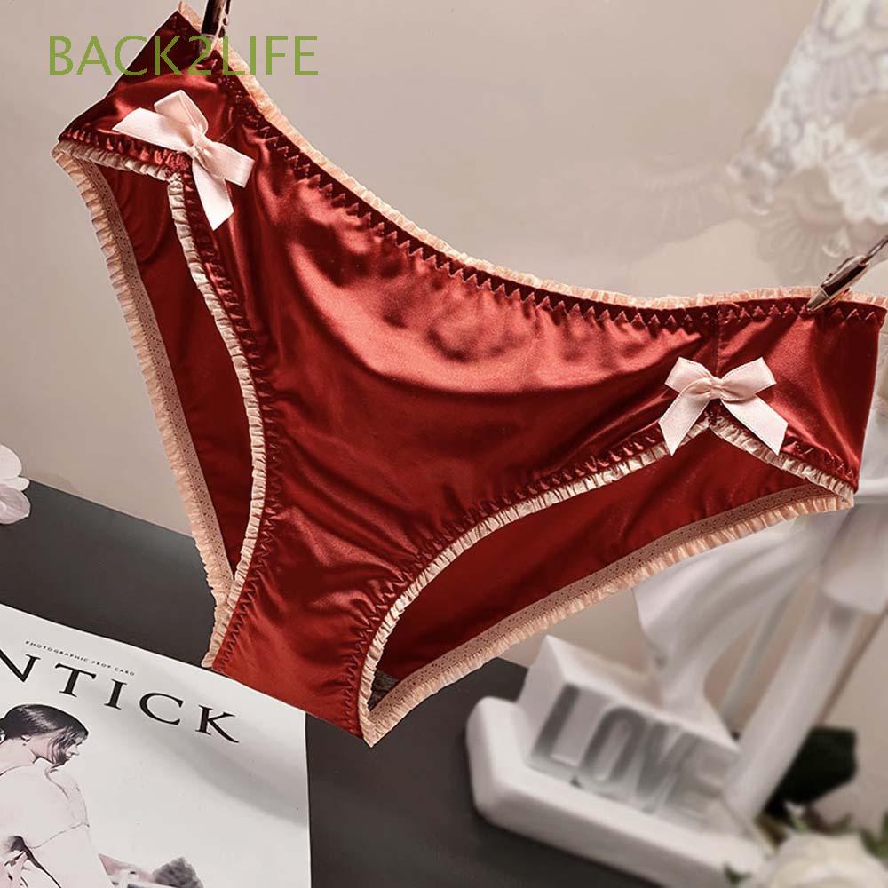 Quần Lót Nữ Lưng Thấp Thoáng Khí Đính Nơ Gợi Cảm