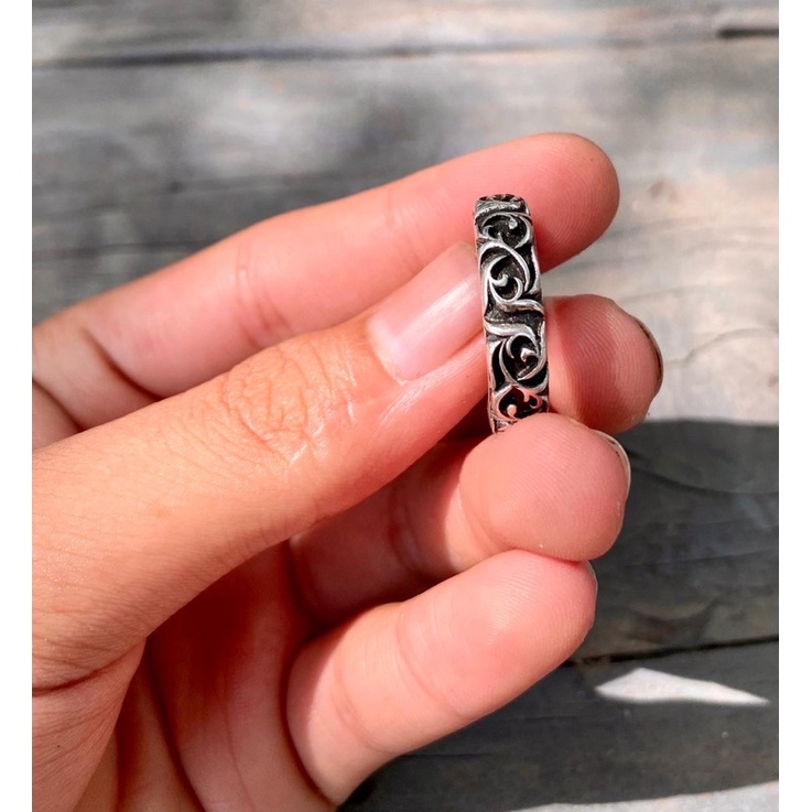 nhẫn chrome hearts bạc s925