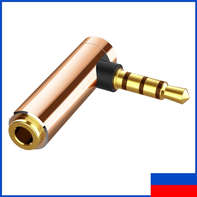 Đầu cắm tai nghe hình chữ L góc phải 90 độ 3.5mm chuyên nghiệp