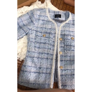áo dạ tweed kèm ảnh thật