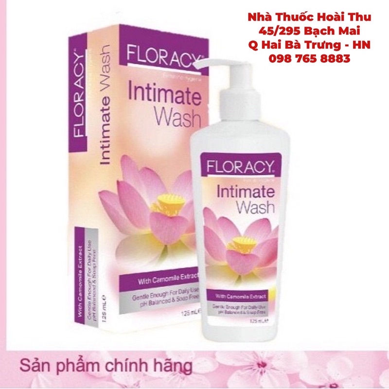 Dung dịch vệ sinh phụ nữ Floracy Intimate 125 ml - Nhập khẩu Thổ Nhĩ Kỳ