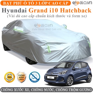Bạt trùm che phủ dành cho xe Hyundai Grand i10 hatchback vải dù oxford 3 lớp cao cấp - OTOALO