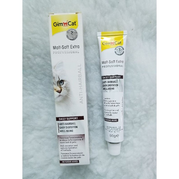 Gimcat Hairball Gel dinh dưỡng hỗ trợ tiêu búi lông cho mèo 50g