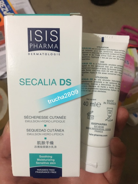 Kem dưỡng ẩm cho da khô, hỗ trợ điều trị bỏng ISIS Pharma - Secalia D.S - 40ml