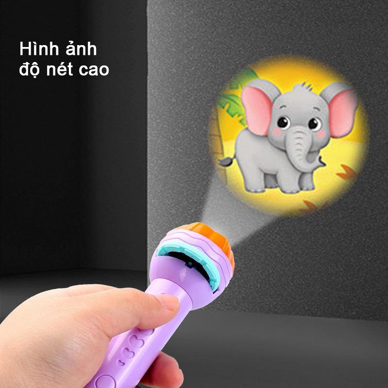 Đồ chơi đèn pin chiếu hình 80 hình đáng yêu cho bé khám phá BeThongMinh - Đồ chơi thông minh cho bé