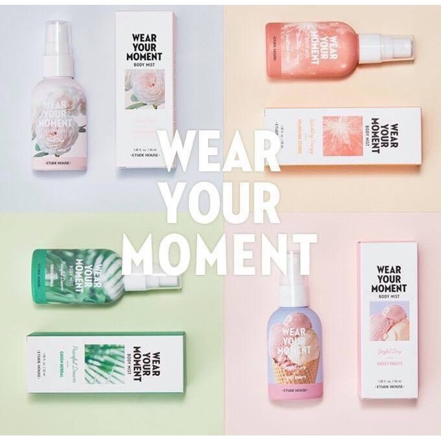 (Đủ Bill Hàn) Xịt Thơm Wear Your Moment Body Mist