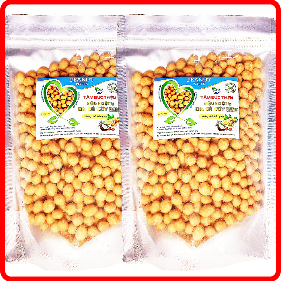 Combo 1KG Đậu Phộng Da Cá Nước Cốt Dừa dòng Công Thức Mới - Tiết Kiệm Lại Ngon Tâm Đức Thiện | BigBuy360 - bigbuy360.vn