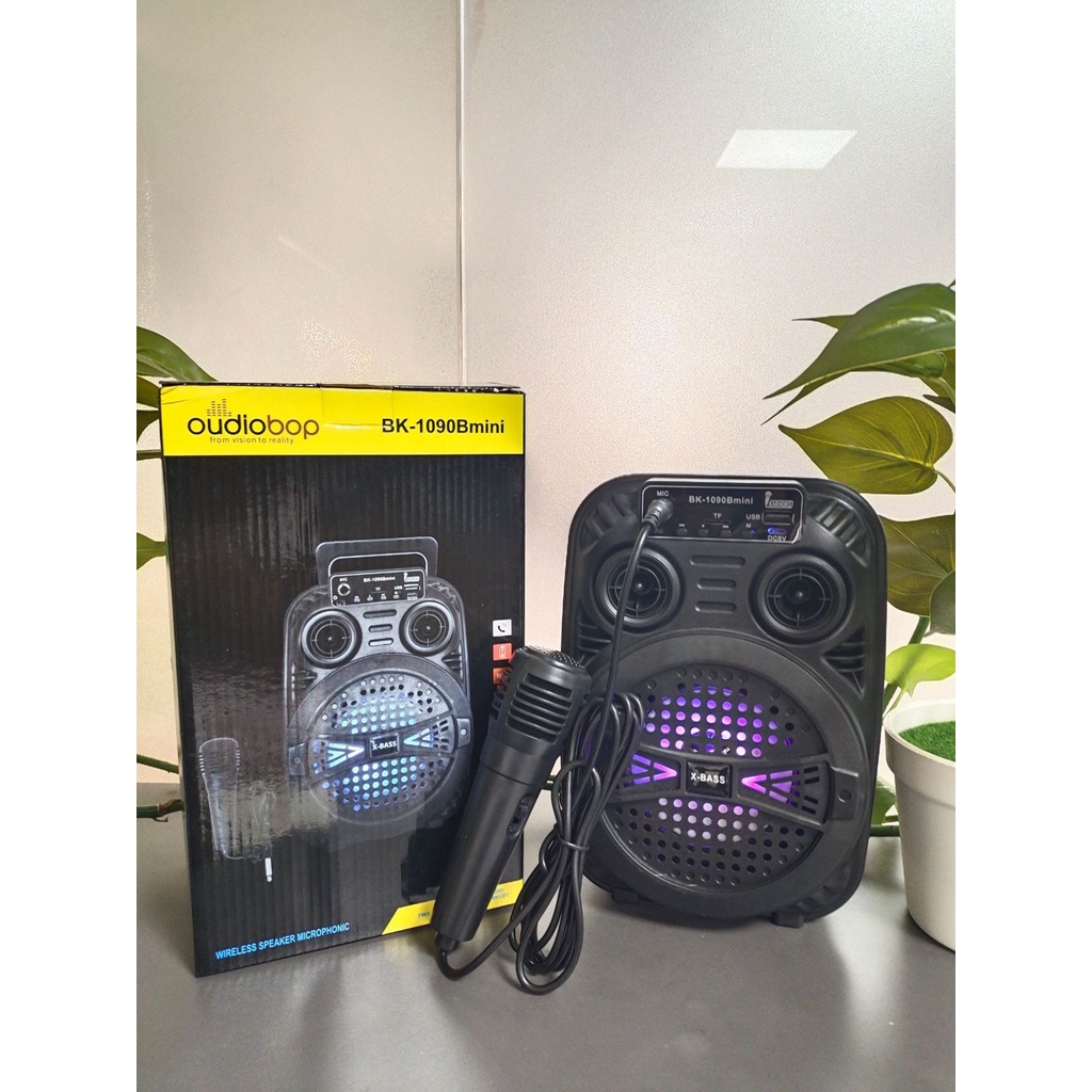 Loa  Karaoke Bluetooth Mini âm thanh hay pin dùng liên tục 1 MIC
