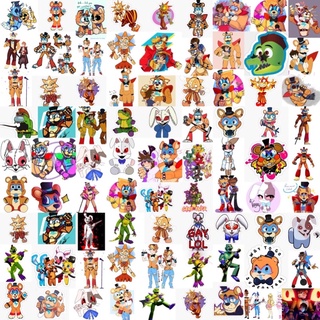 ảnh dán Sticker Fnaf security breach 30-60 hình ép lụa khác nhau/ Hình dán fnaf security breach