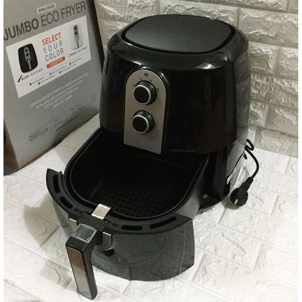 Nồi chiên không dầu Lock&Lock 5,2 lít Jumbo Eco Fryer cỡ đại