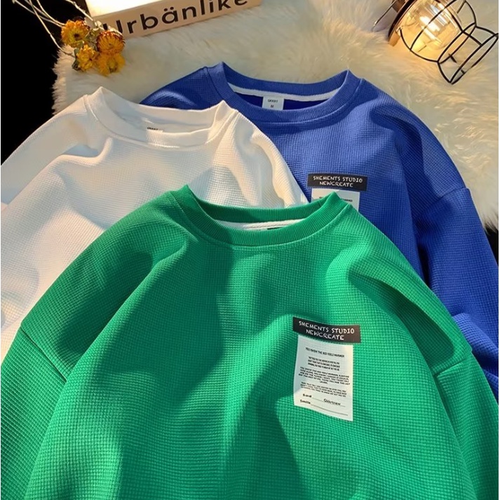 Áo Sweater Cổ Tròn Thiết Kế Đơn Giản Thời Trang Theo Phong Cách Hàn Quốc Cho Nam áo sweater nam