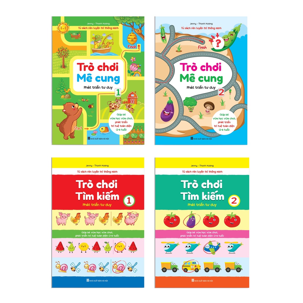 Trò Chơi Tìm Kiếm 2 - Phát triển tư duy cho trẻ 2 - 6 tuổi (1 cuốn)
