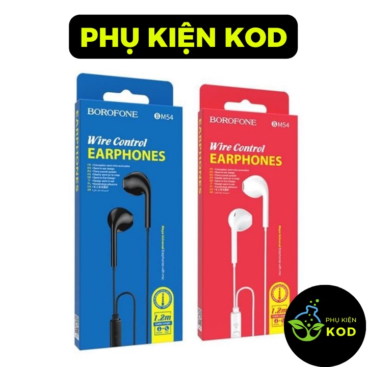 Borofone Tai nghe  nhét tai có dây bm54