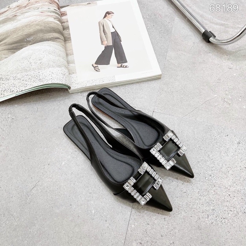 Sandal bệt tag đá vuông