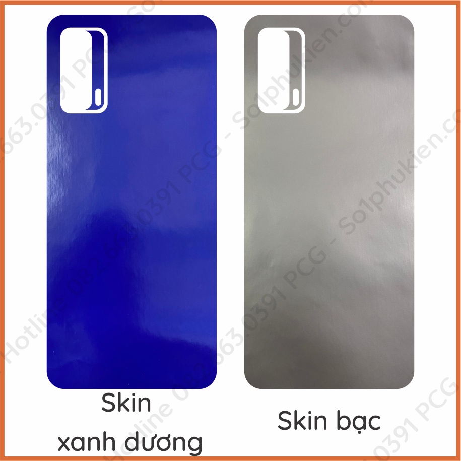 Miếng dán mặt lưng kèm cam skin carbon Realme V15