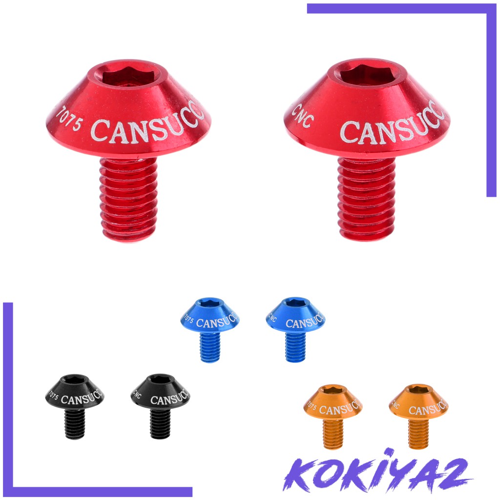 Bộ 4 Bu Lông Ốc Vít Gắn Giá Đỡ Bình Nước Xe Đạp Bằng Hợp Kim Nhôm M5x10mm Kokiya2