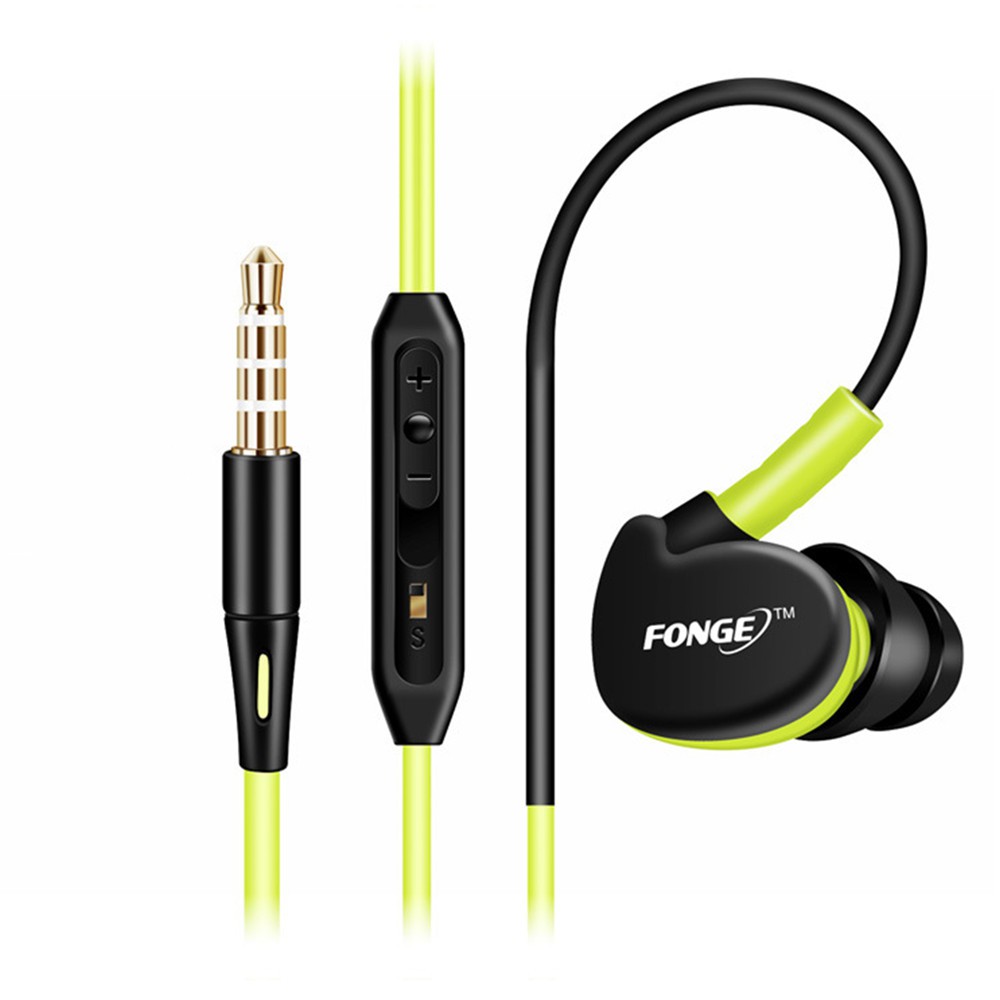Fonge S500 HIFI Sport Running in ear earphone Super Bass Headset Waterproof IPX5 Earbuds With Mic