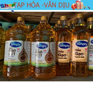 Dầu gạo lứt Simply 2L  ✅còn hàng ✅ tạp hóa Văn Dịu
