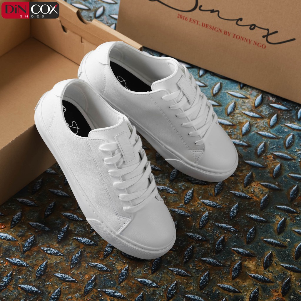 Giày Cặp Nam Nữ Thể Thao Cox Shoes D34 FULL WHITE