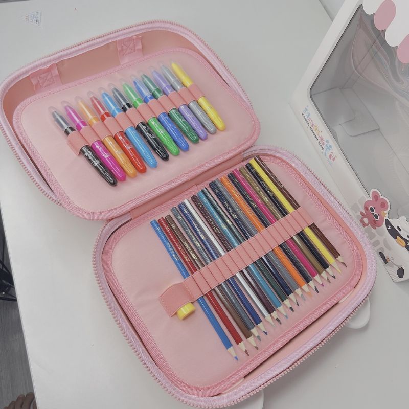 Bộ bút màu cao cấp, kèm hộp đựng màu siêu xinh KOOOL