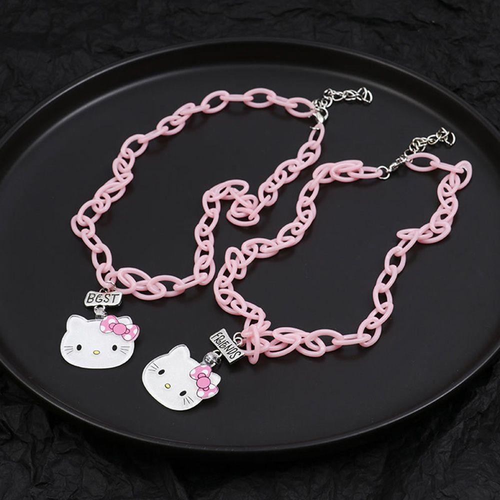 MOCHO Vòng Cổ Choker Mặt Mèo Hoạt Hình Bằng Acrylic