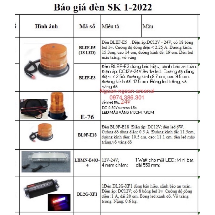 Đèn nháy cảnh báo báo hiệu 12V 24V siêu bền siêu sáng mẫu mới nhập khẩu.