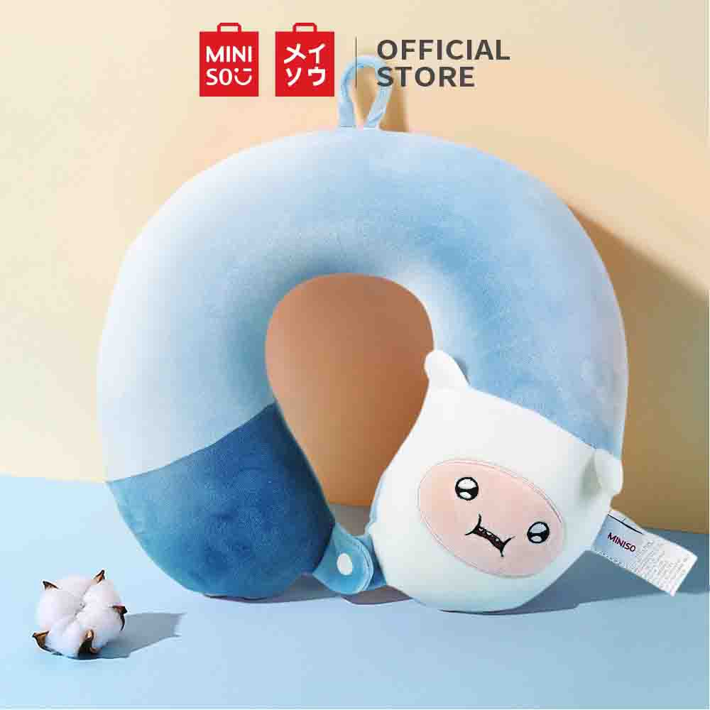 Gối chữ U cao cấp Miniso nâng đỡ cổ khi đi xe nhiều màu sắc