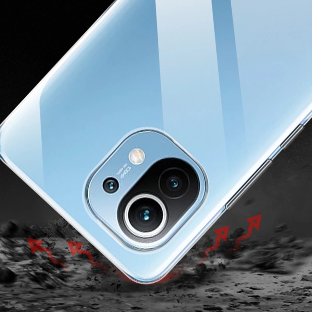 Ốp Điện Thoại Silicon TPU Mềm Trong Suốt Cho Xiaomi 11 Lite NE 5G Mi 10T 11T 12 Pro 5G Poco X3 NFC M4 X4 Pro 5G M3 F2 F3 GT