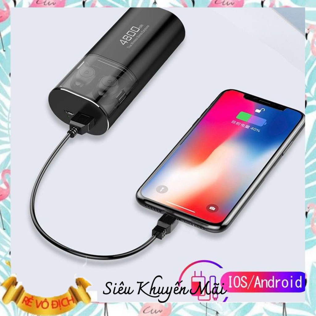 Tai nghe Bluetooth Không Dây Nhét Tai Kiêm Sạc Dự Phòng Amoi S11 TWS Nâng Cấp Hơn i7, i9, i12, F9, F9 Pro bolide_shop01