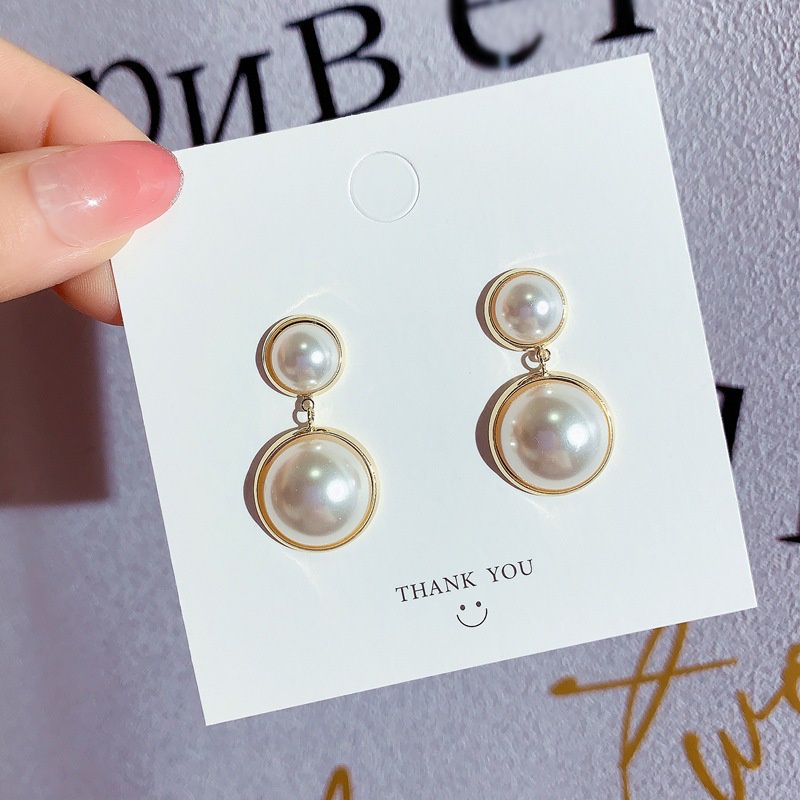 Bông tai mạ bạc S925 đính ngọc trai nhân tạo thời trang