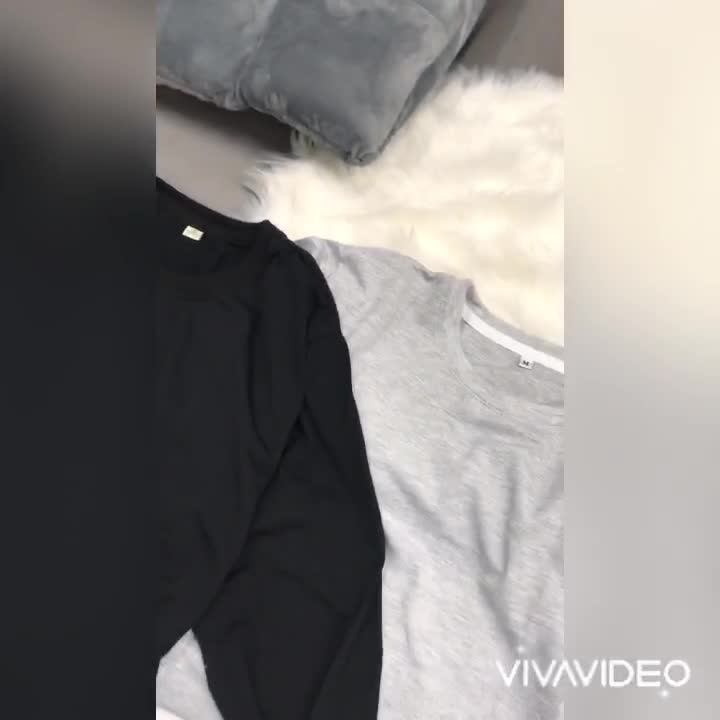 Áo thun tay dài Gấu 194 vải coton dày dặn, mềm mịn, co dãn - form regular Unisex - Trơn TD | BigBuy360 - bigbuy360.vn