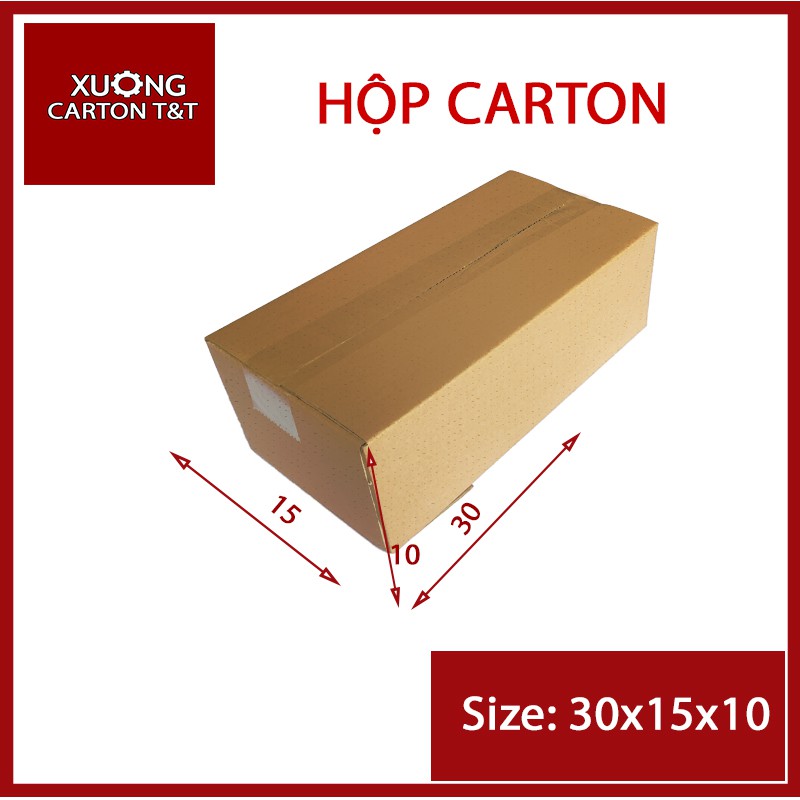 30x15x10 Hộp bìa carton đóng gói