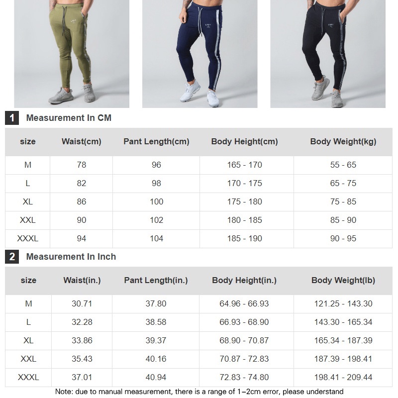 Quần Thể Thao Kẻ Sọc Dáng Ôm Size M-3XL Thời Trang Cho Nam