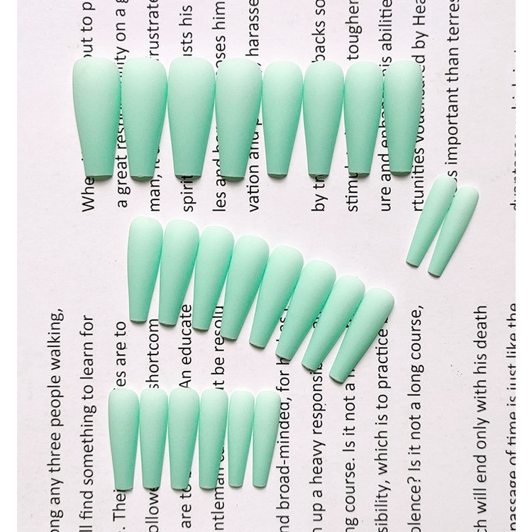 [ 25 - Xanh Bạc Hà ] 1170 MATTE - MÓNG TRƠN SƠN MỊN - Form Thang Dài Xtra - [ Tặng Miếng Dán Và Dụng Cụ ] LẺ
