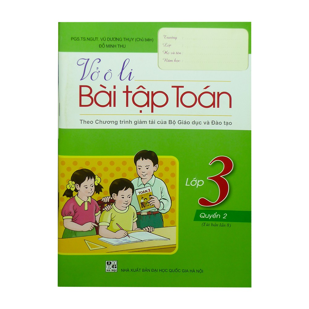 Sách Vở ô li bài tập Toán Lớp 3 Quyển 2