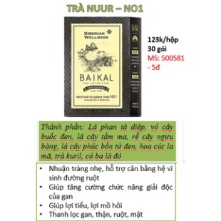 [Trà  N1]-Siberian Wellness -Trà thảo mộc Baikal tea collection. Herbal tea №1 giúp thanh nhiệt giải độc và hỗ trợ nhuận