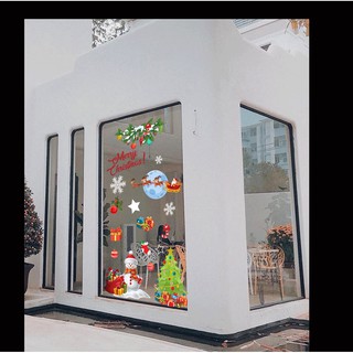 Decal noel trang trí cửa kính