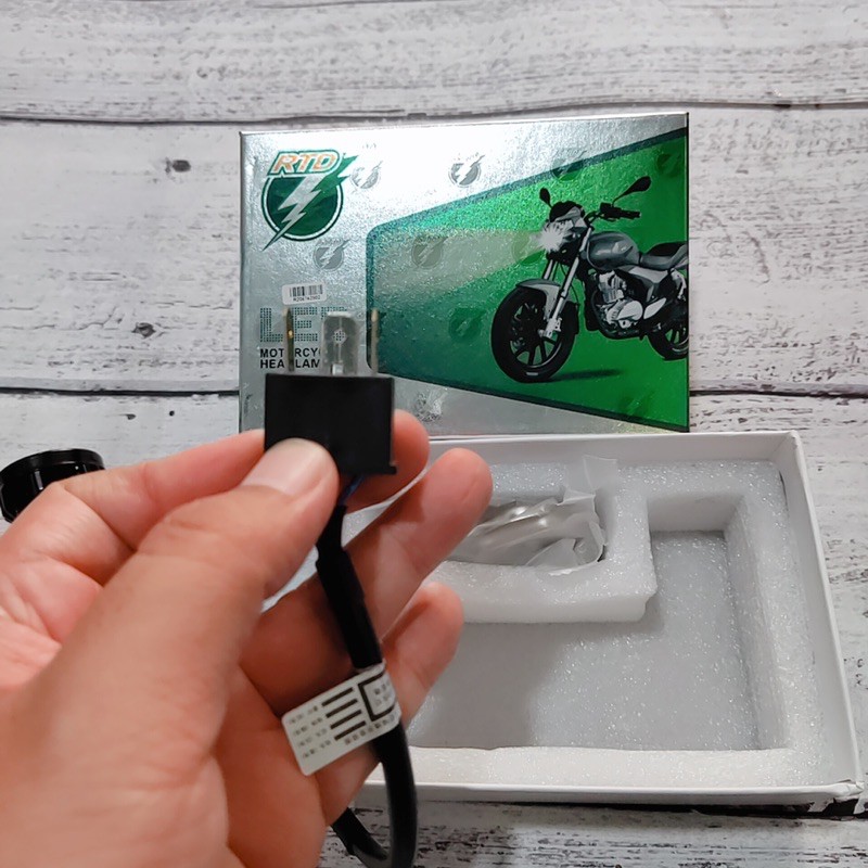 Đèn pha led 6 tim siêu sáng RTD chân H4 xài điện bình & điện máy