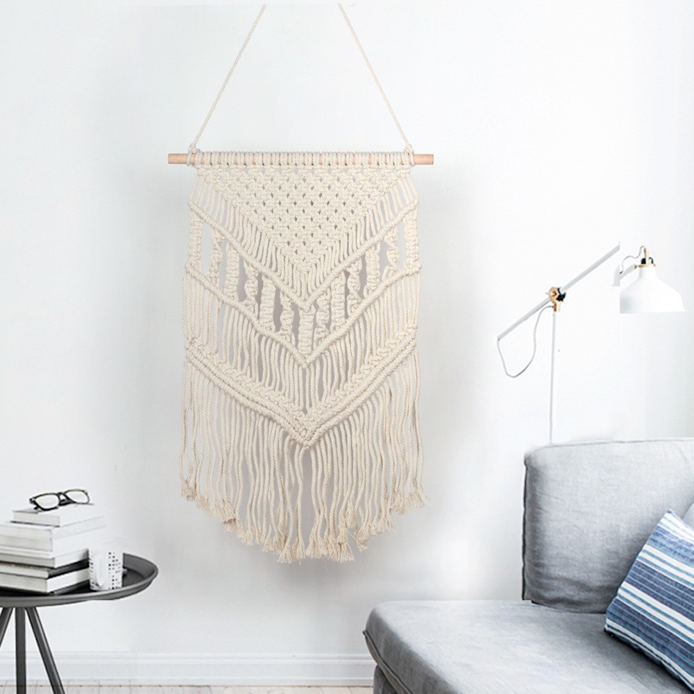 Macrame - Rèm treo tường hoạ tiết trang trí sang trọng nhà cửa, homestay phong cách Boho