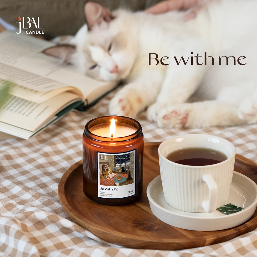 Be With Me - Nến thơm hương hoa Diên Vĩ, Hoa Hồng