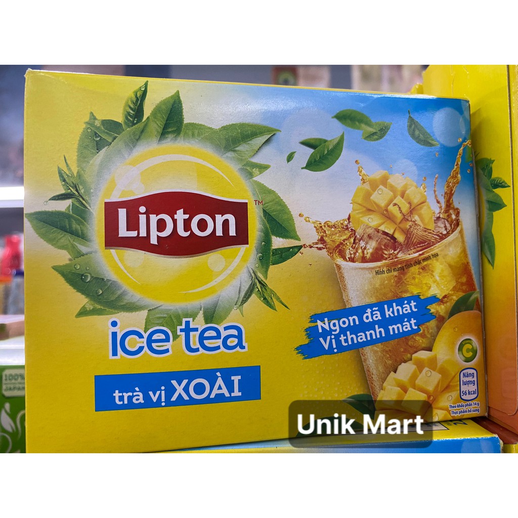 Hộp 16 Gói Trà Lipton Ice Tea Vị Xoài (14g / Gói) - 1039460