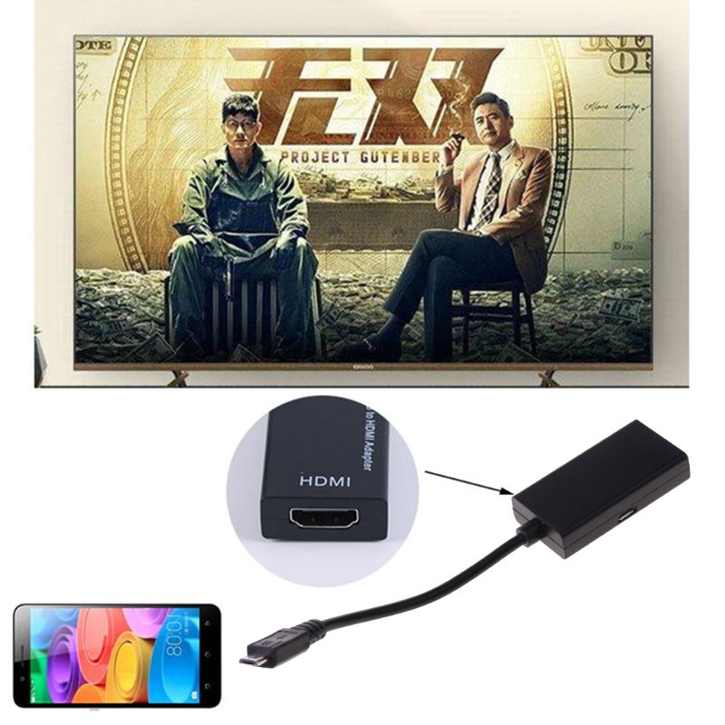 Cáp Chuyển Đổi Irx 5 Pin Micro Usb Mhl 1080 Sang Hdmi Hdtv Cho Samsung Galaxy S 4 S 3 Note 2