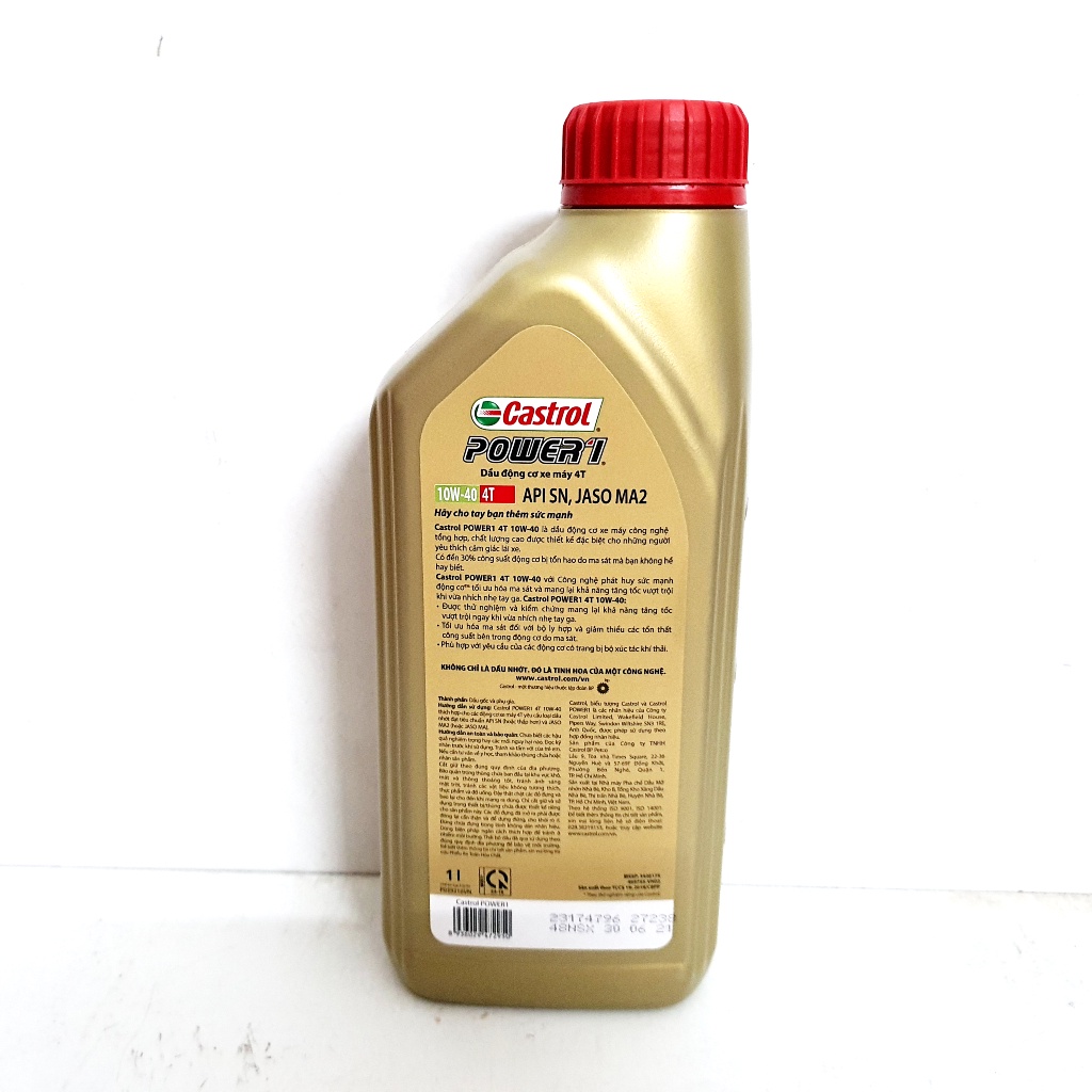 Nhớt xe số cao cấp Castrol Power1 với công thức trung hòa Cacbon mới