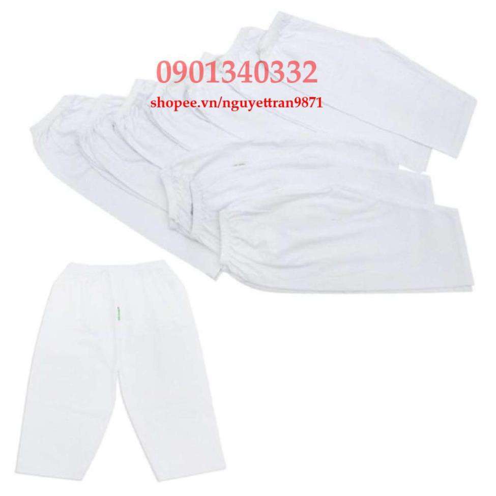 🎯KHUYẾN MÃI 99k.🎯 Combo 5 áo tay dài + 5 quần dài cotton bé Bosini(áo cúc giữa trắng)(2-18kg)