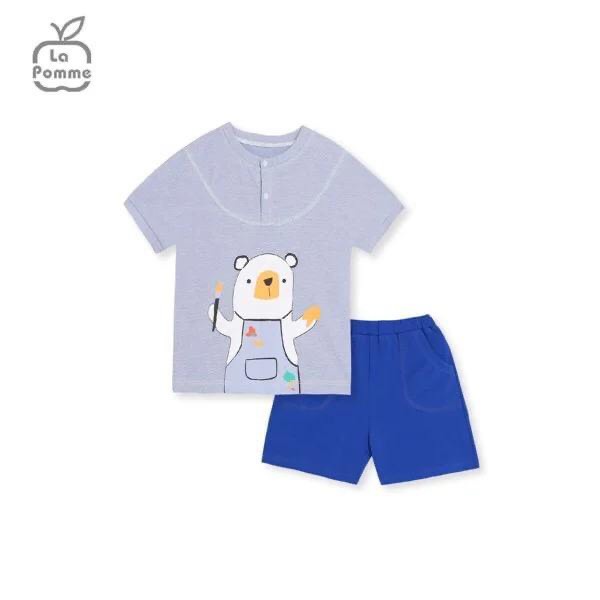 Tổng hợp bộ cộc tay La Pomme cho bé trai