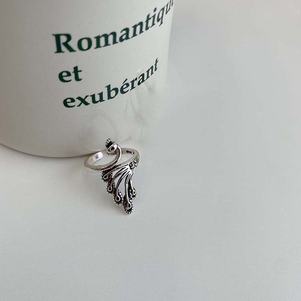 Nhẫn thời trang hình rắn/chim công/chim công cổ điển cá tính cho nữ